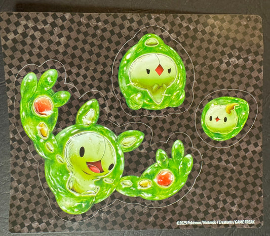 Reuniclus Solosis Duosion Tech Sticker - Official Pokemon Sticker Sheet