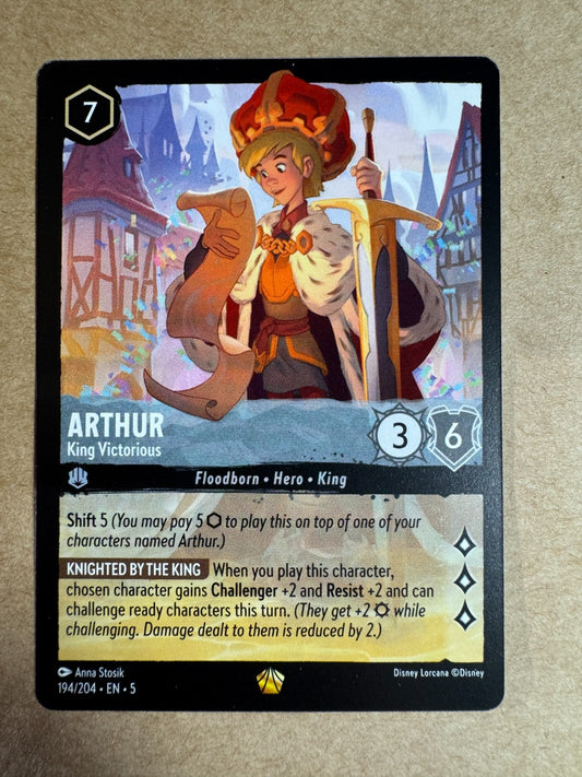 Shimmering Skies - FOIL - Arthur - King Victorious - 194/204 - Legendary
