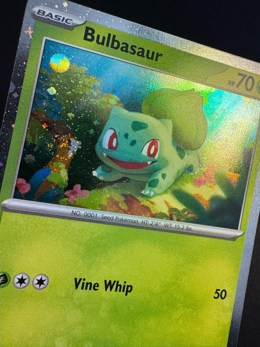 Bulbasaur SWIRL Cosmos Holo SVP 046 Pokemon Scarlet & Violet Promo Near Mint 
