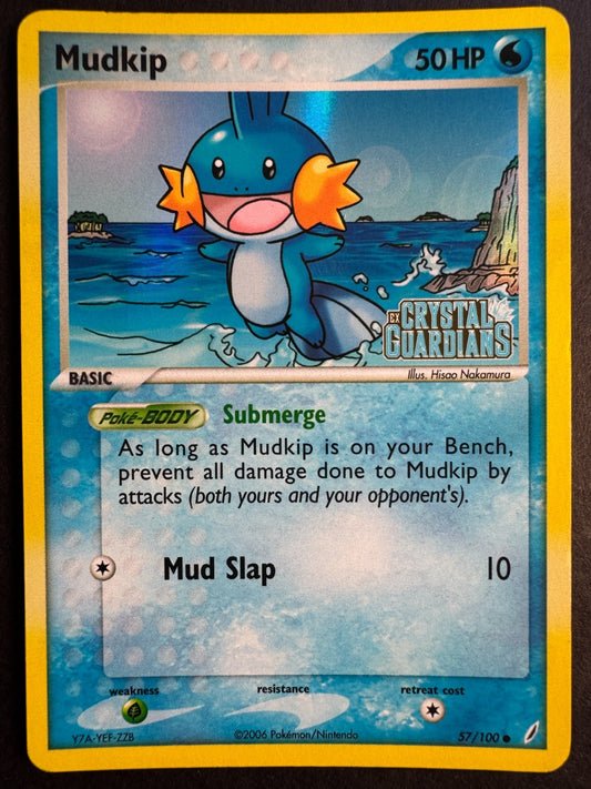 Mudkip Reverse Holo 57/100 Pokemon EX Crystal Guardians Near Mint