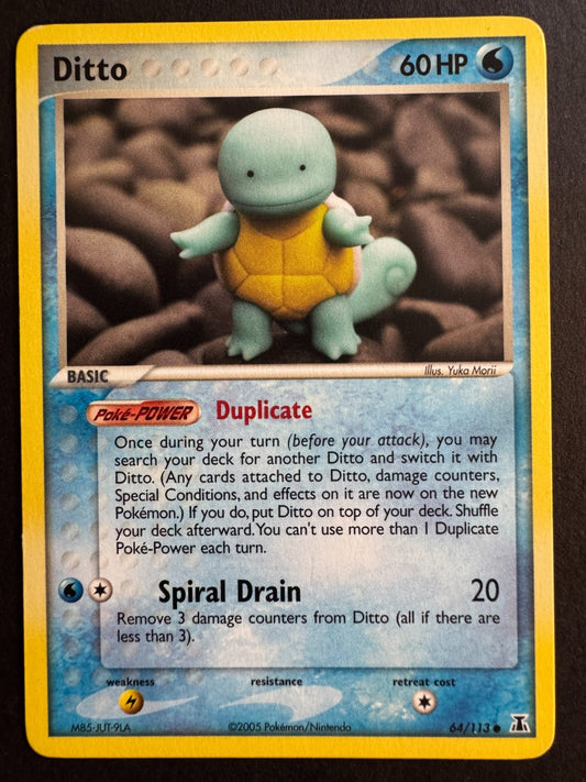 Squirtle Ditto 64/113 Pokemon EX Delta Species Near Mint
