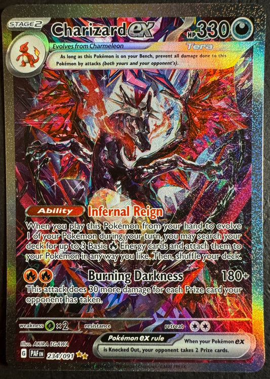 Charizard EX 234/091 Pokemon Scarlet & Violet Paldean Fates Near Mint