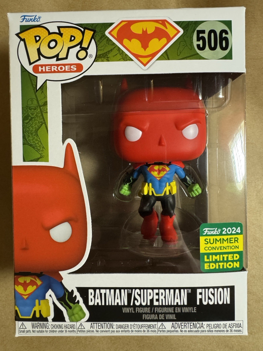 Batman/Superman Fusion SDCC #506 Funko Pop Vinyl Near Mint Condition
