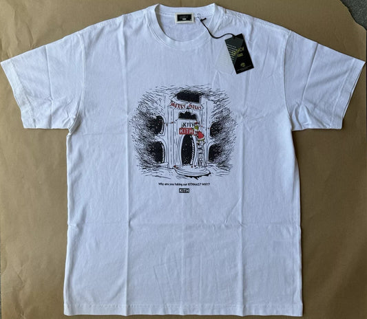 The Grinch Christmas - KITH x Dr. Seuss - White T-Shirt - Size M - NEW