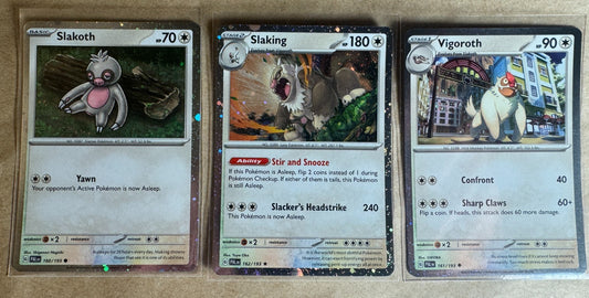 Slakoth Slaking Vigoroth 160/193 161/193 162/193 Cosmos Holo 151 Set of 3