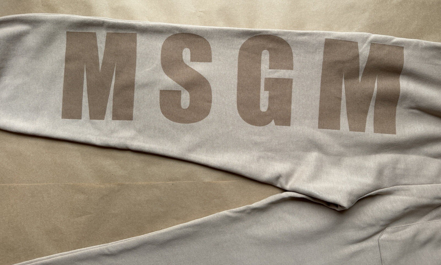 MSGM - Logo-Print Cotton Track-Pants - DOVE GREY - SIZE S/US 30 - MADE IN ITALY