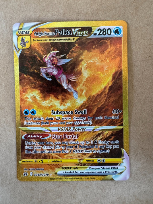 Origin Forme Palkia VSTAR Ultra Rare GG67/GG70 - Crown Zenith - Pokemon Near Min