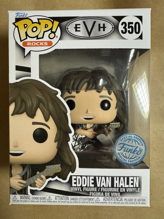 Eddie Van Halen Funko Shop #350 Funko Pop Vinyl Near Mint Condition