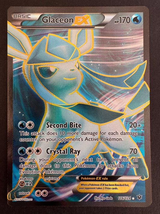 Glaceon Full Art EX 116/124 Pokemon XY Fates Collide Near Mint