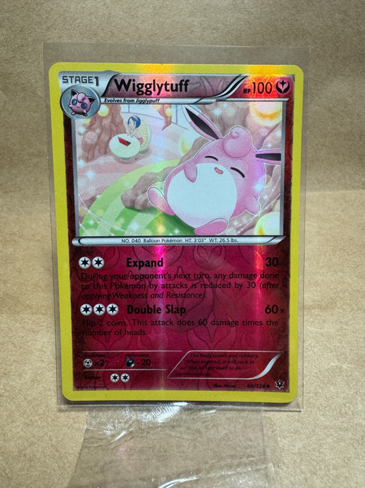 Wigglytuff Reverse Holo 66/124 Pokemon XY Fates Collide Holo Rare Near Mint