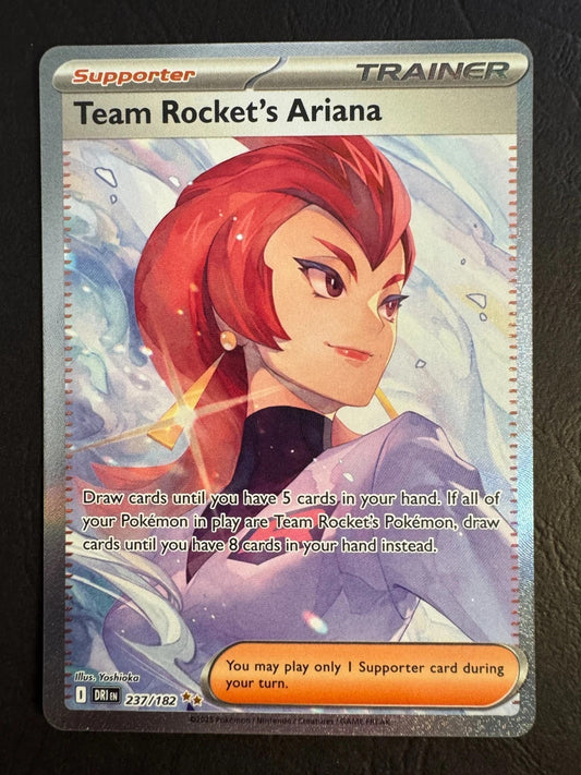 Team Rocket's Ariana Full Art 237/182 Pokemon SV Destined Rivals Holo NearMint