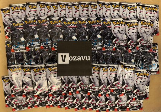Black Bolt & White Flair 74 Sealed Booster Packs Pokemon - CODE PWE100 $100 OFF