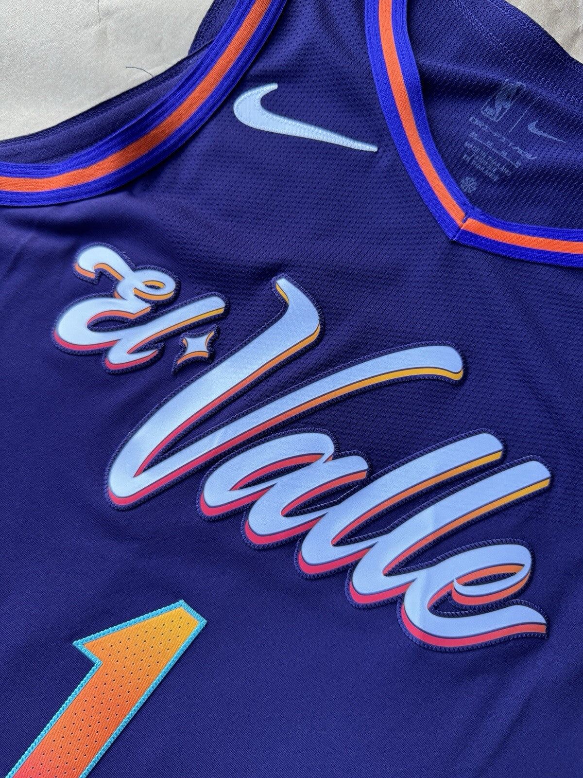 Phoenix Suns - Devin Booker #1 - El Valle City NBA Jersey SIZE 44 Authentic NEW