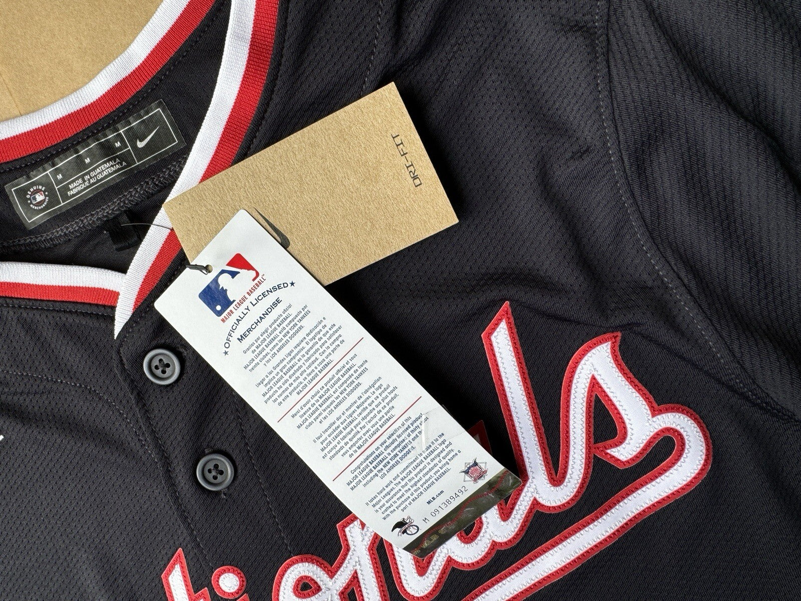 Washington Nationals - MLB Alternate Navy Limited Nike Jersey M NEW
