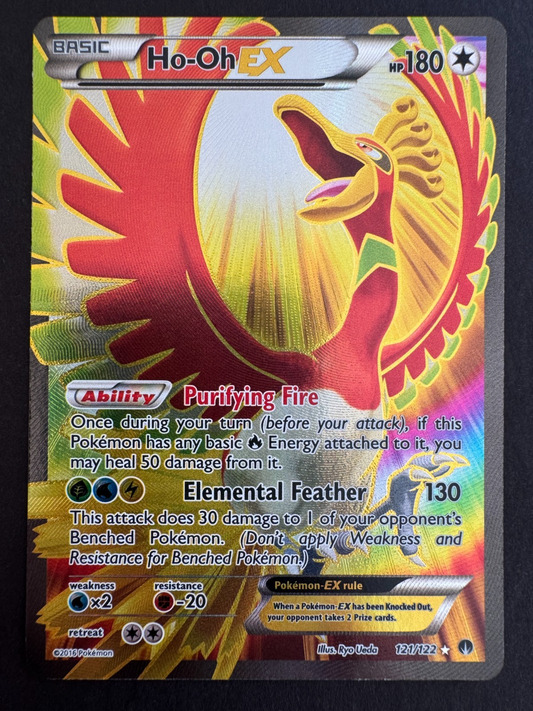 Ho-Oh Full Art EX 121/122 Pokemon XY Breakpoint Near Mint