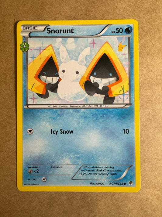 Snorunt RC7/RC32 Generations Radiant Collection Pokemon Card Lightly Played
