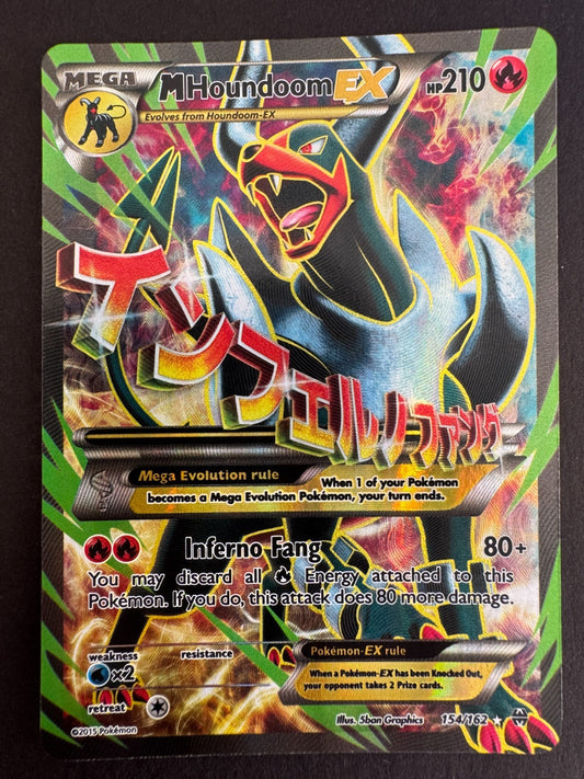 M Houndoom EX Ultra Rare 154/162 - BreakPoint - Pokemon Near Mint