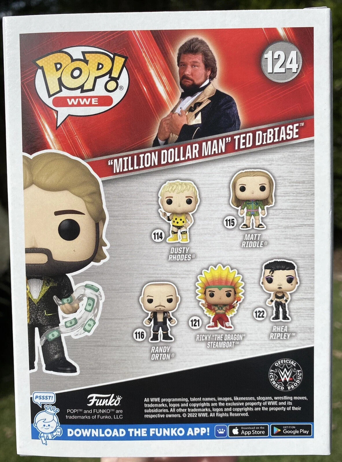 Million Dollar Man Ted Dibiase #124 WWE Funko Pop Vinyl NEW