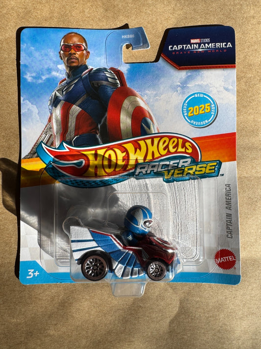 Captain America Marvel Brave New World - Racer Verse - Hot Wheels - Mattel NEW