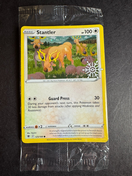 Stantler Holo 125/189 Snowflake Promo Pokemon Astral Radiance Sealed Near Mint