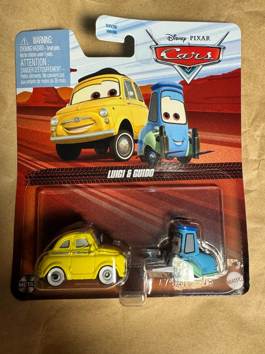 Guido & Luigi - Disney Pixar Cars - Mattel Diecast New