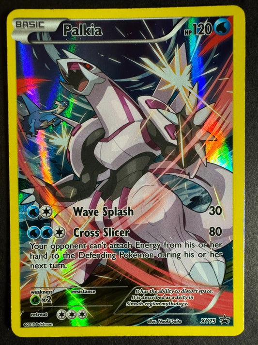 Palkia Full Art Holo XY75 Black Star Promo Pokemon XY Lightly Played