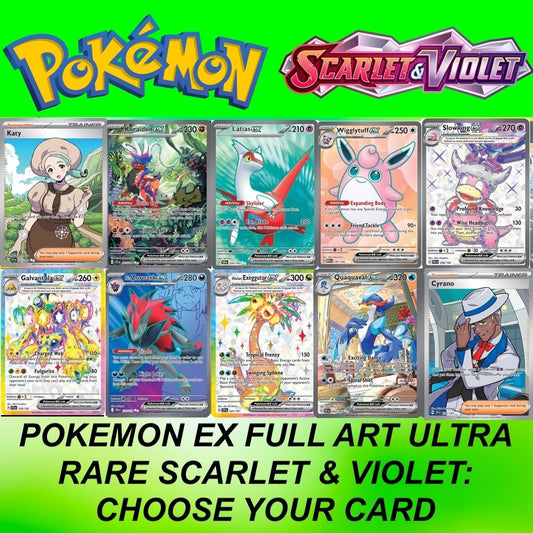 Pokemon Full Art Ultra Rare Scarlet & Violet Era: Choose Your Card! Near Mint