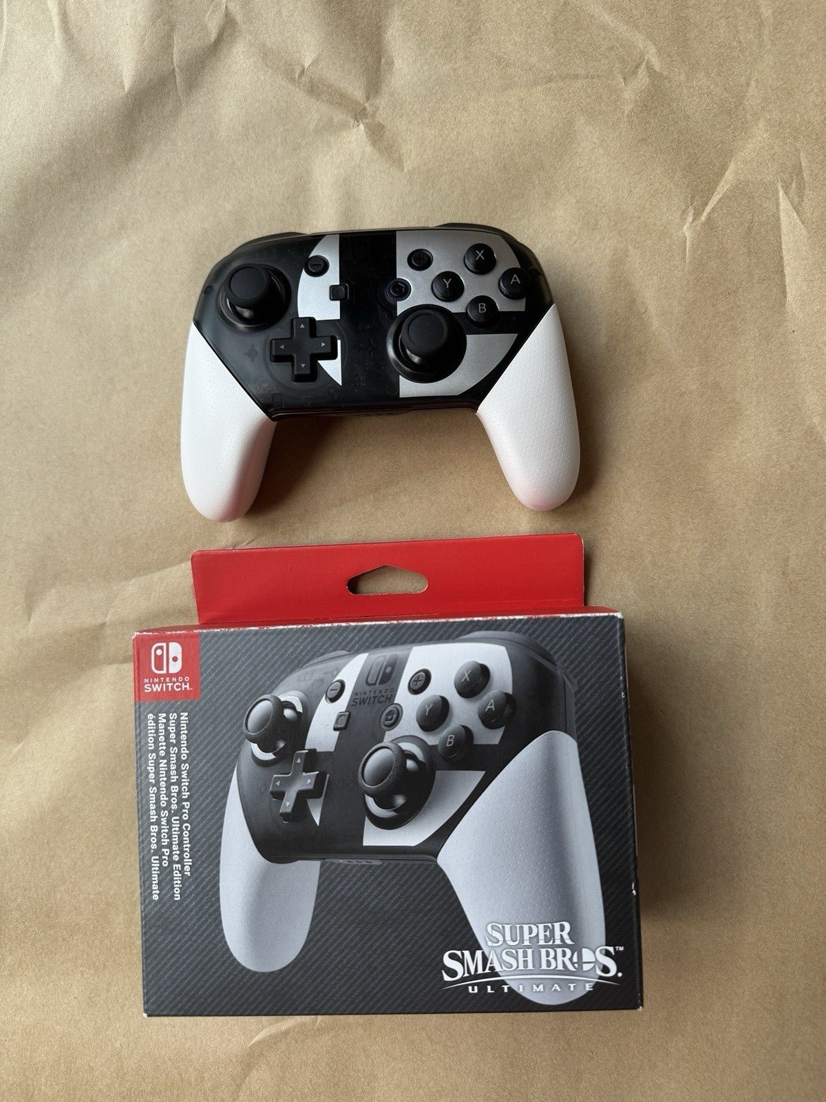 Nintendo Switch GENUINE Pro Controller Working Super Smash Bros Ultimate Edition