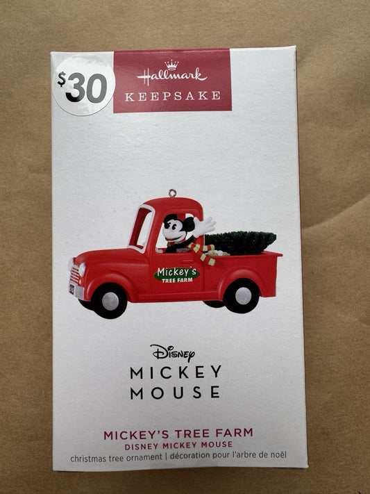 Disney Mickey Mouse Tree Farm - Hallmark Keepsake - Christmas Ornament - NEW