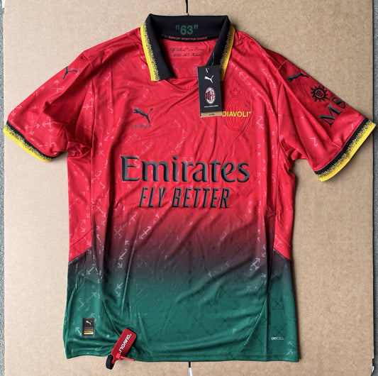 Puma x AC Milan x Off-White - Red Fourth Jersey Limited Jersey - Size M - NEW